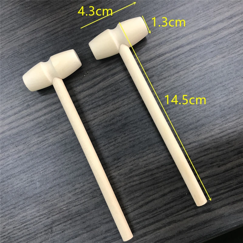 Good Gift For Children Mini Wood Hammer Mallet Toy For Chocolate