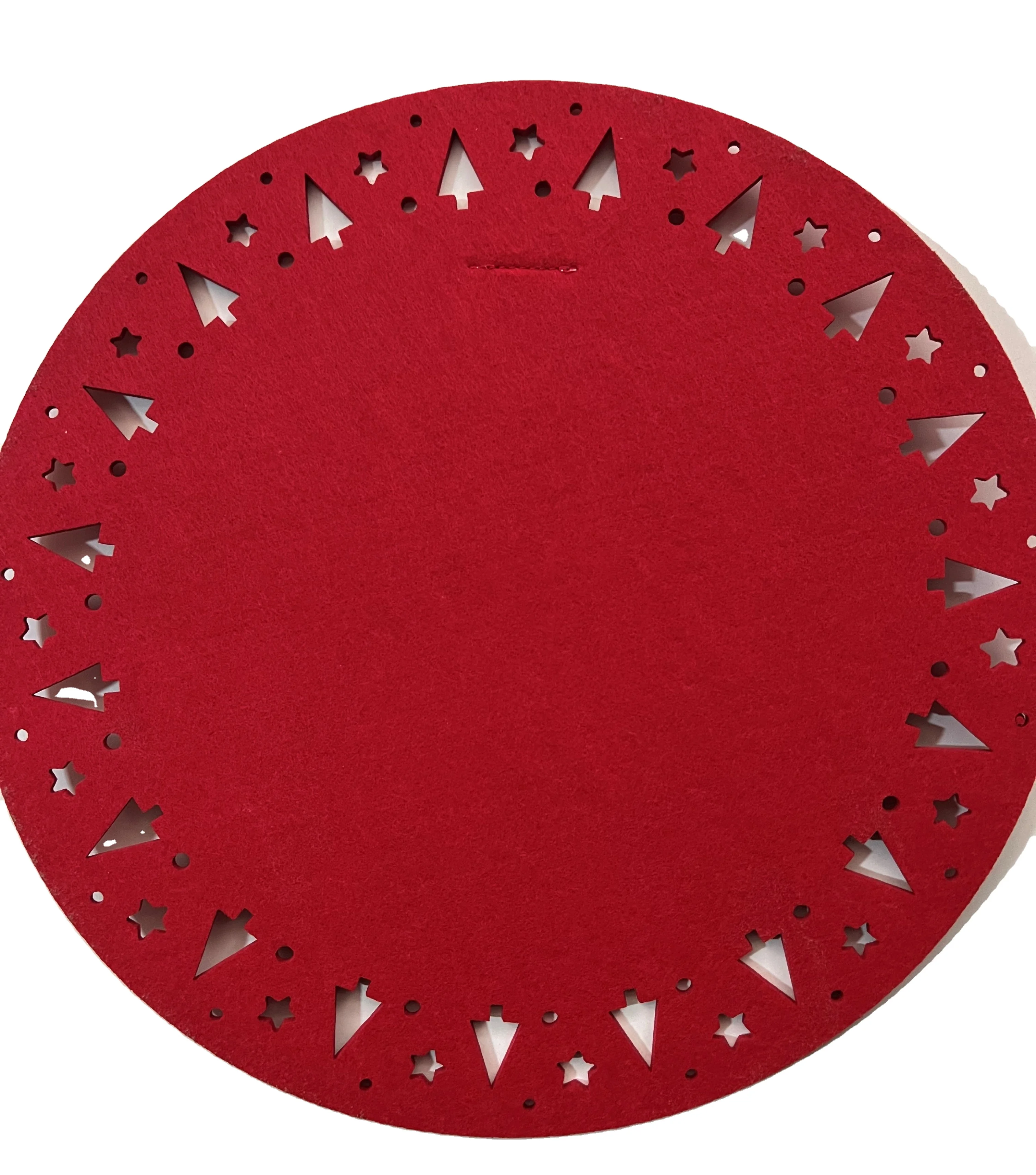 2024 Placemat manufacturers supply felt coaster square solid color felt placemat creative tea