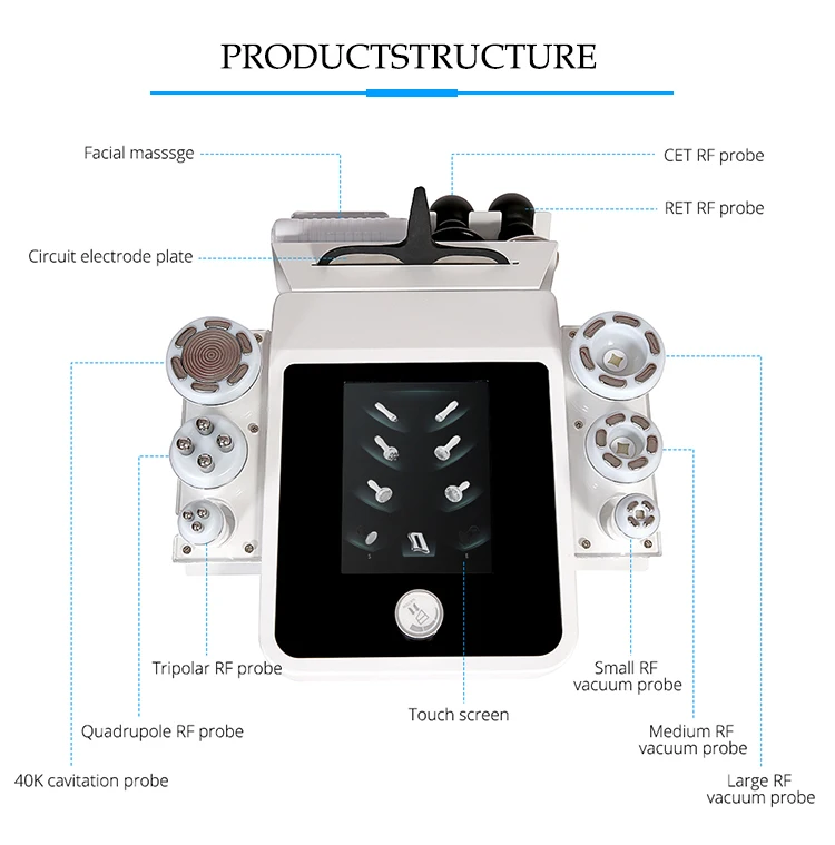 Rf Liposuction Ret Cet System Tecar Diathermy Therapy Vacuum Cavitation Machine