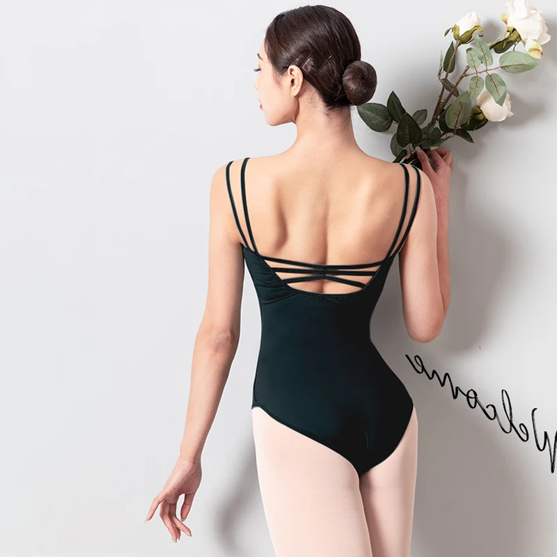 2022 hot sale tights double suspenders ballet onesie tights tights big back high hip sexy practice suit