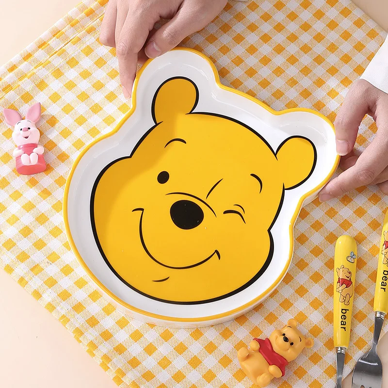 MAIMAI лидер продаж dis ney mickey мультяшный клубничный медведь керамическая посуда милая трехмерная тарелка