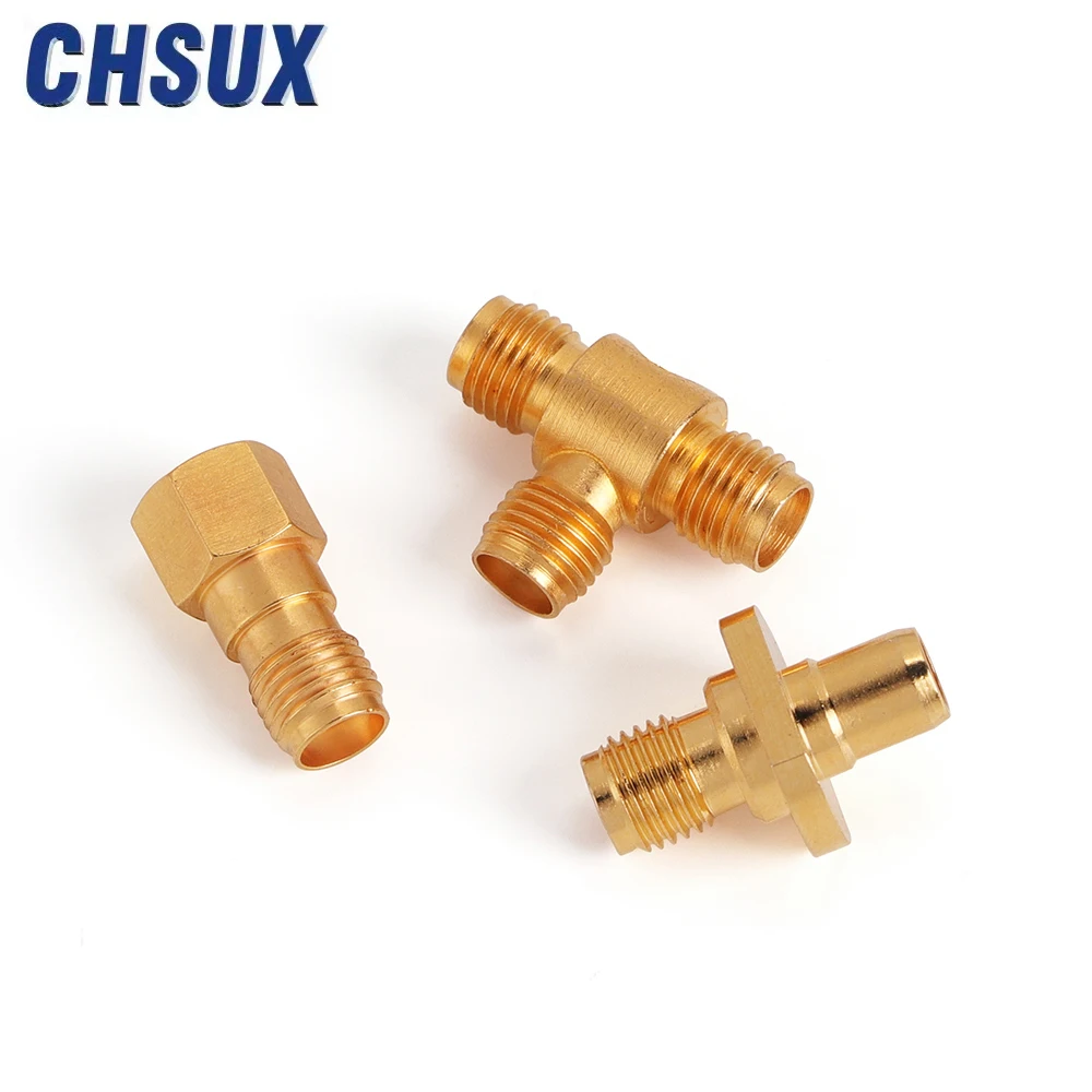 2 отверстия фланцевое крепление разъем BMA гнездовой адаптер SMA радиочастотный