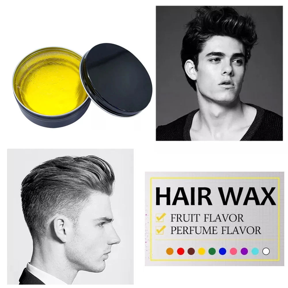 Professional best wholesale oem pomade factory own private label silver color container jar gel men hair wax styling for men