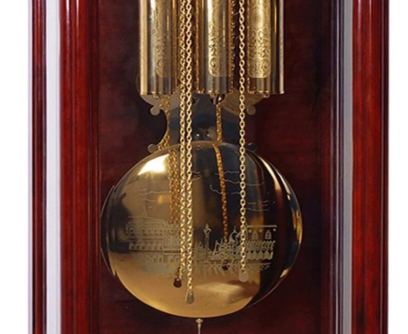 Pendulum Wood Traditional Floor Clock  Makes a Great Housewarming or Birthday Gift Chimes Every Hour with Westminster Melody