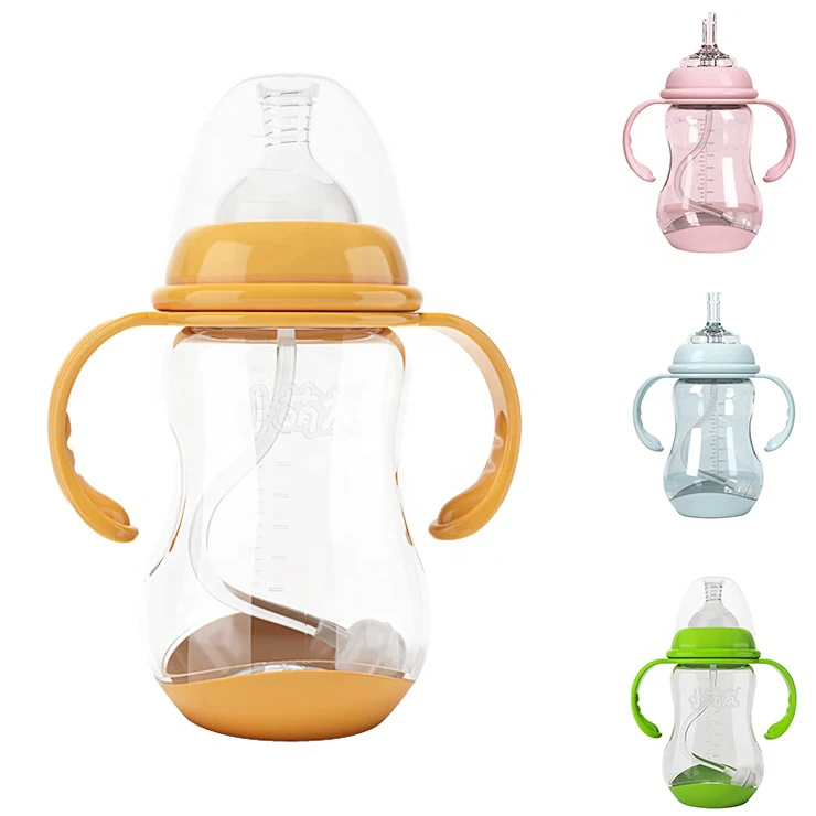 Baby Feeding Supplies Food Grade PP Plastic Milk Bottle BPA Free Feeding Temperature Sensing Baby Bottle
