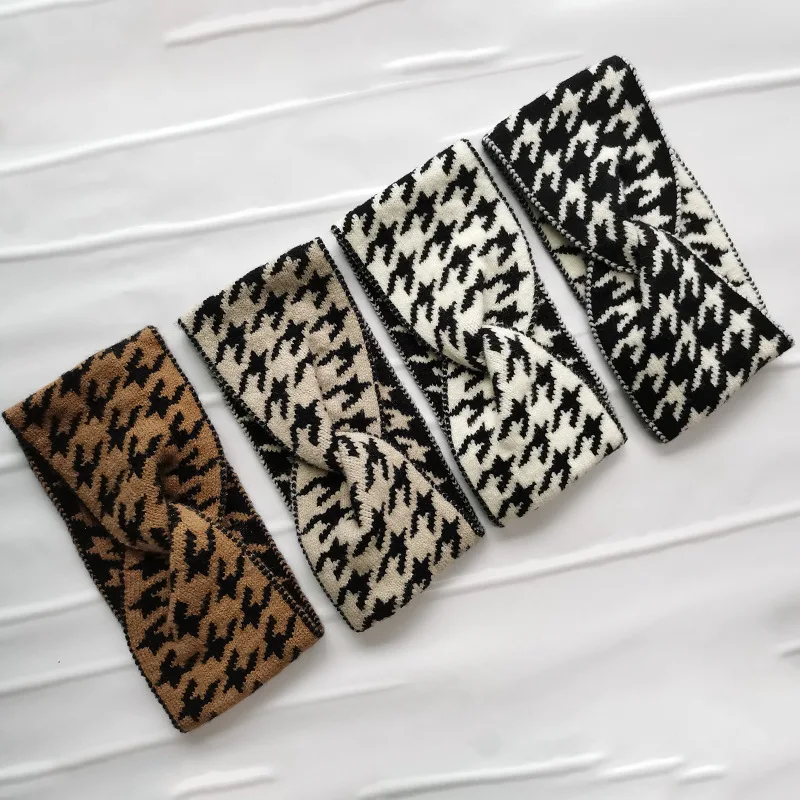 HZO-23079 Winter Knit Headband Ear Warmer Headband Crocheted Head Wraps For Women and Girls
