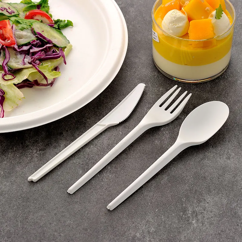 Plastic Cutlery Manufacturer Disposable Heavy Duty Compostable Heavy Weight Biodegradable Cutlery Sets