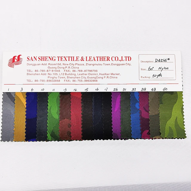 
New nylon camouflage jacquard wateroroof composite fabric 