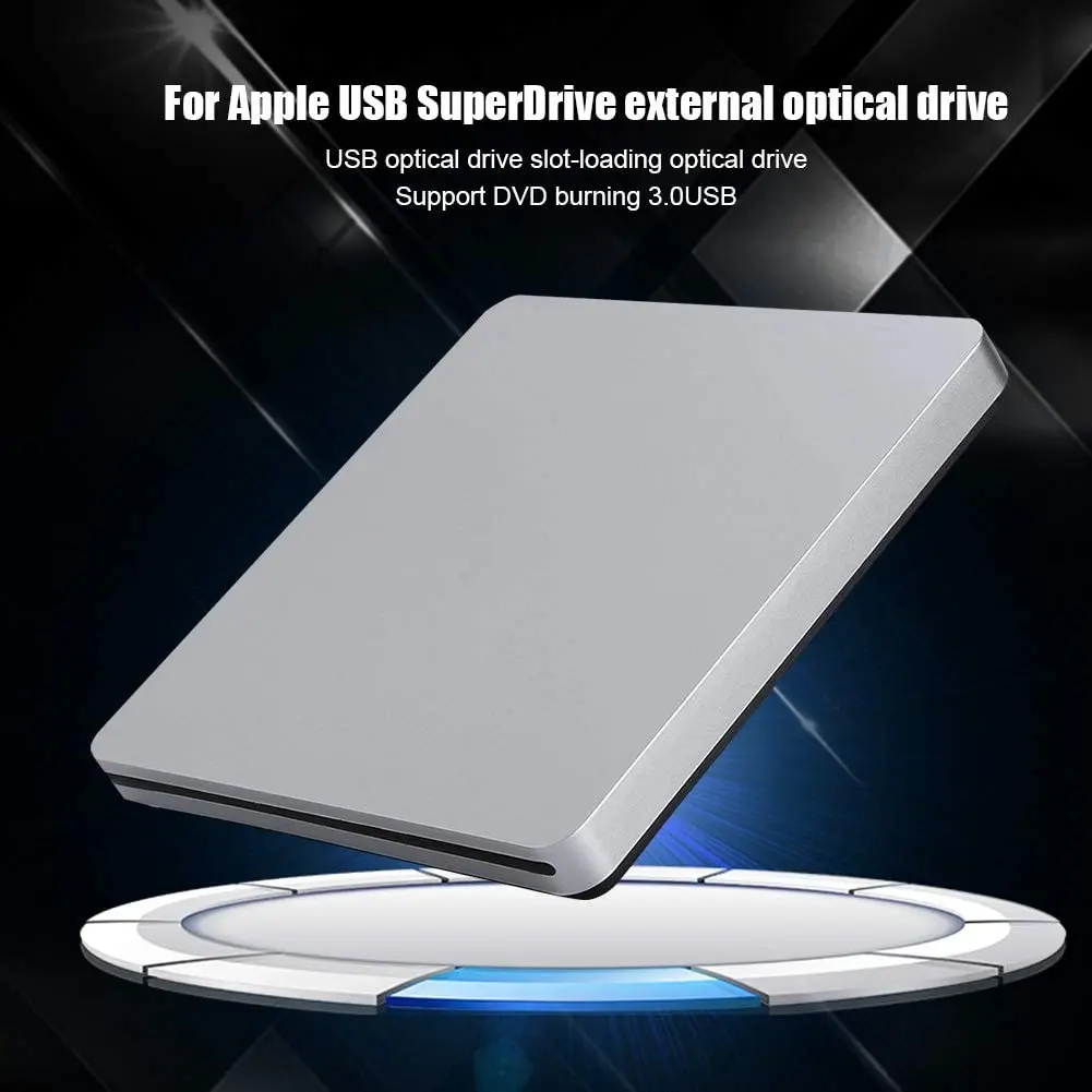  USB 3 0 щелевой загрузкой диска внешний dvd-плеер CD/DVD дисков RW записывающийся-рекордер Тип присоски для Apple Mac портативных ПК Win записная