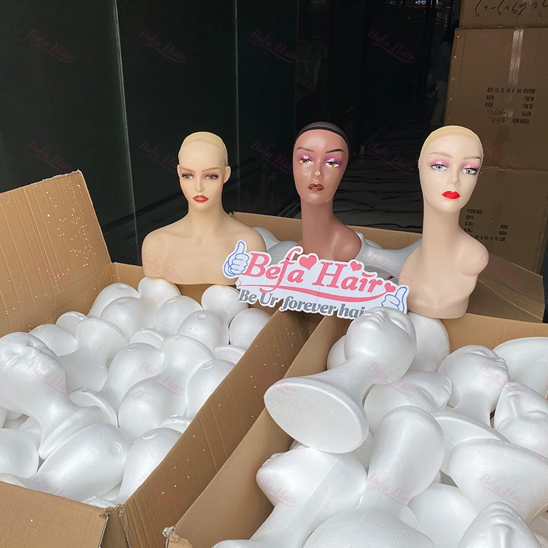 Wholesale Mannequin Black Female Mannequin Manikin Head Bust for Wig Display, African Female Mannequin Head Wig Display