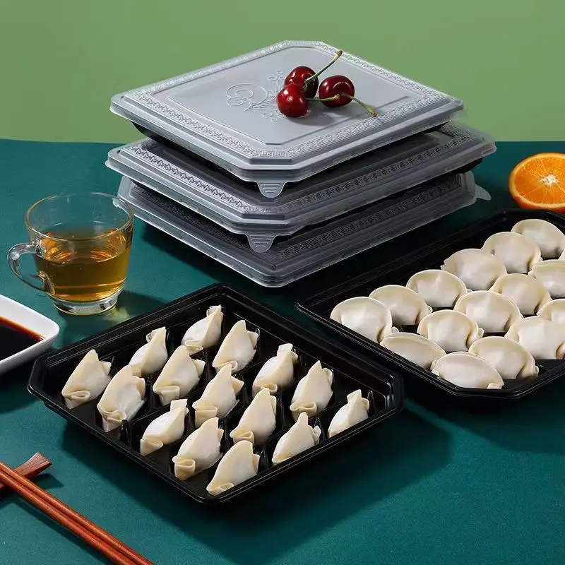 Takeaway dumpling boxes plastic pp container disposable food storage lunch box