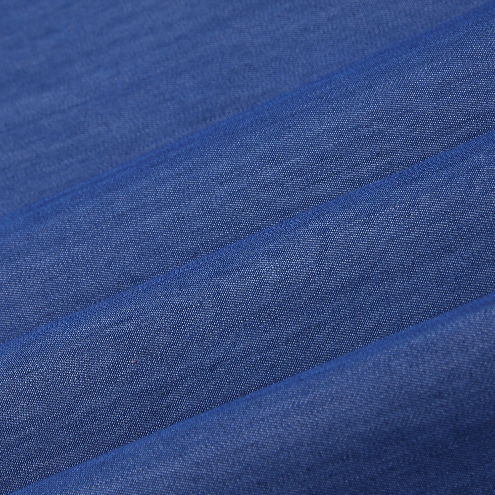 Best Selling Stock Service Comfortable Lyocell Nylon Belended Denim Fabric For Pants Dress Coat