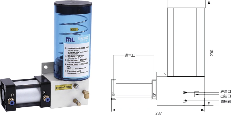 Volumetric Grease Lubrication Plunger Pump Volumetric Centralized Grease System