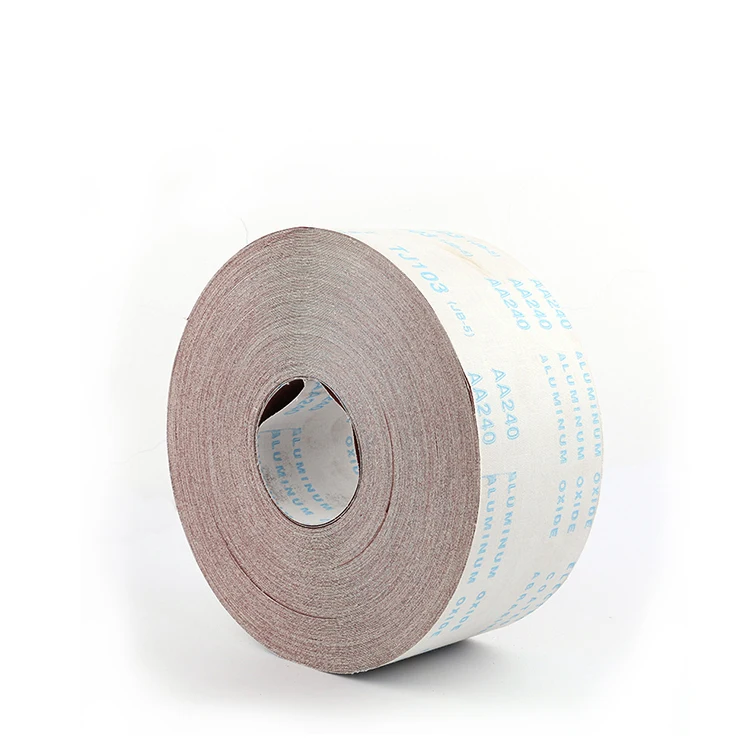 jb-5 soft or gxk51 hard Polishing wood sand cloth roll grit 400 600 sanding abrasive roll 100mm 50m 115mm sand paper roll