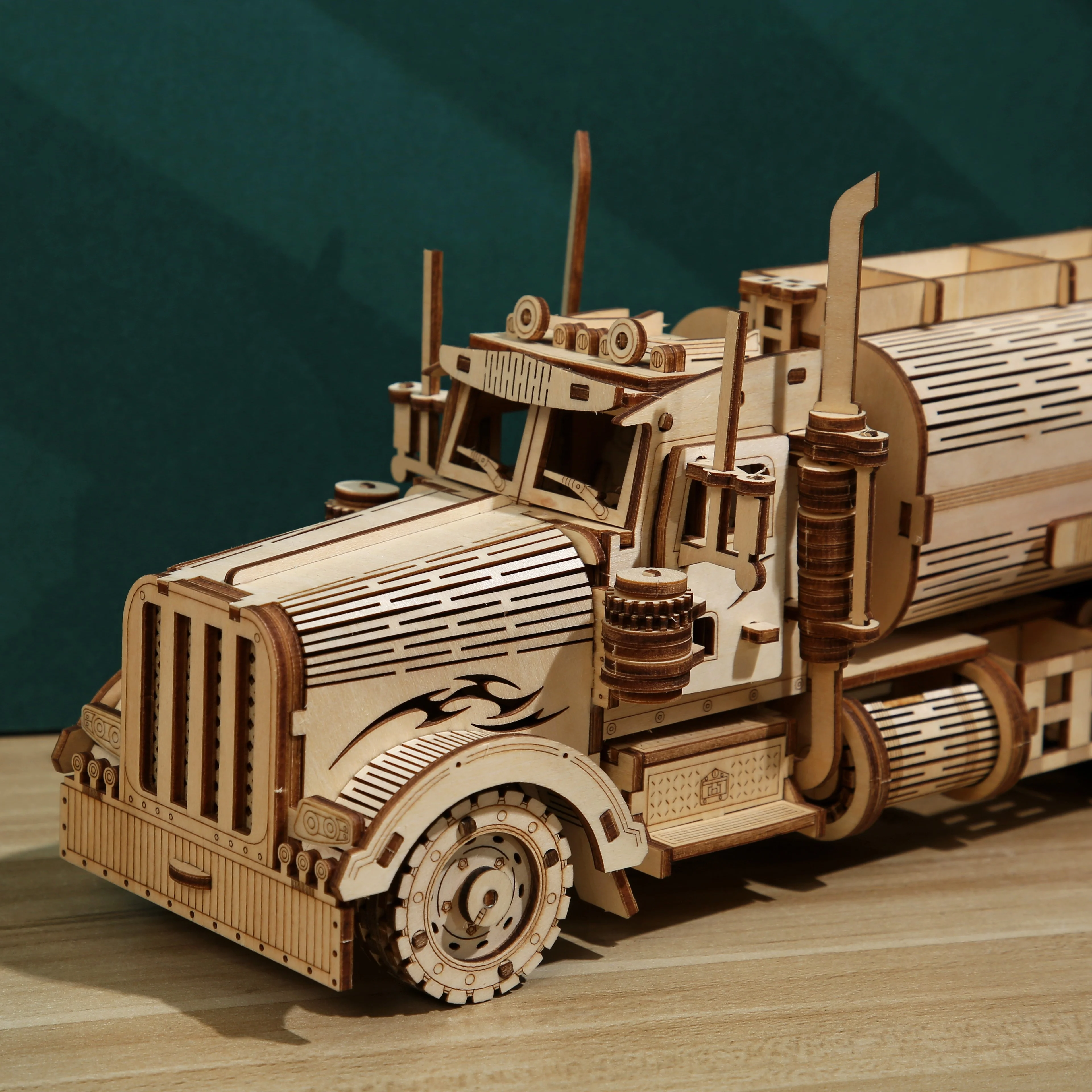Sealand лазерная резка Diy деревянный топливный грузовик автомобиль 3D Деревянный пазл для взрослых