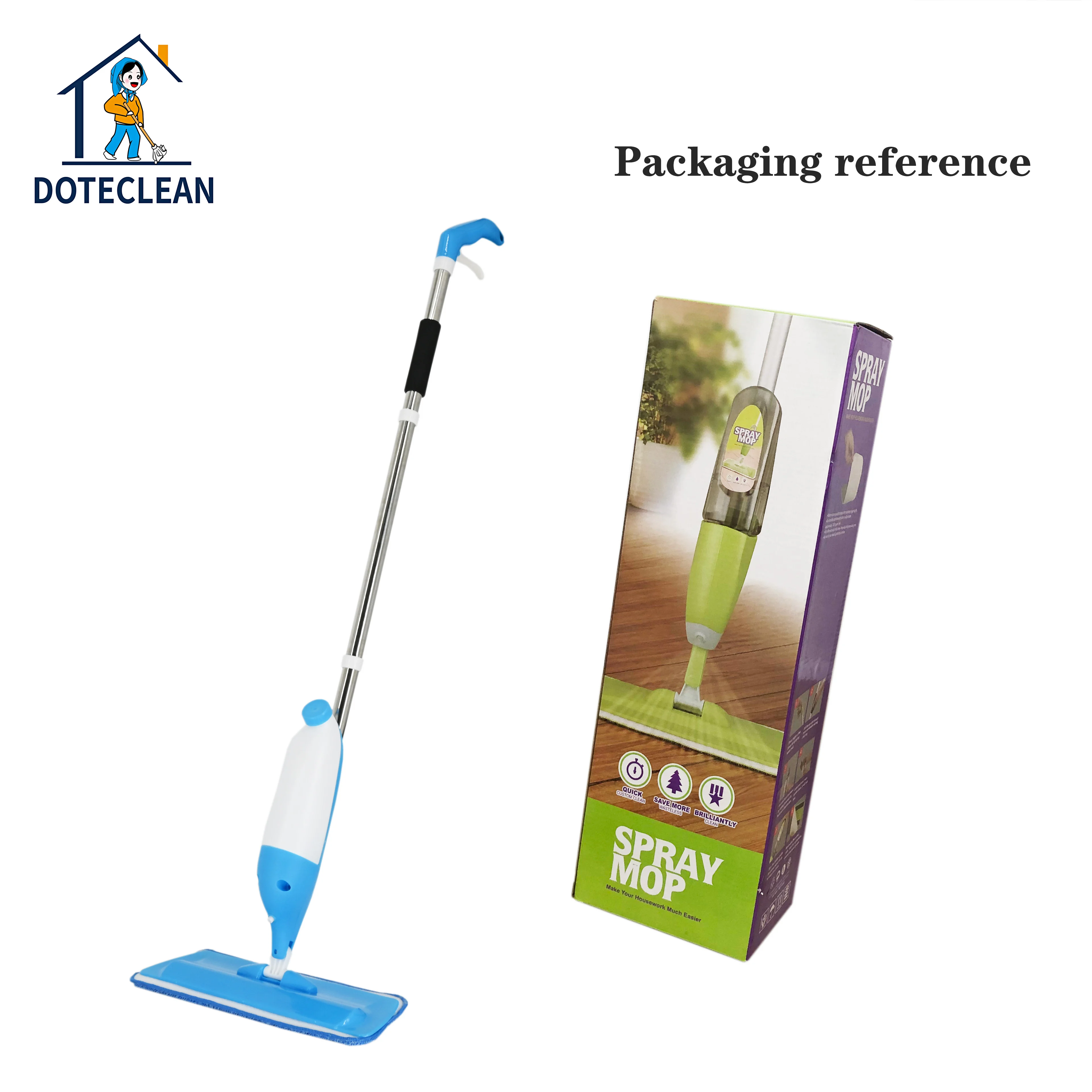 2024 new lazy cleaning wet dry dual-purpose spray mop for home use hand wash free  rotatable flat spray mop