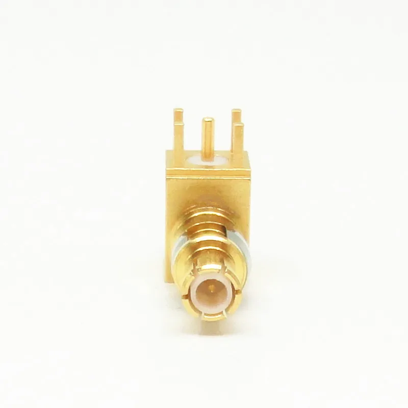 High Performance MCX series Right Angle PCB Solder Mount RF Connector Male Connector