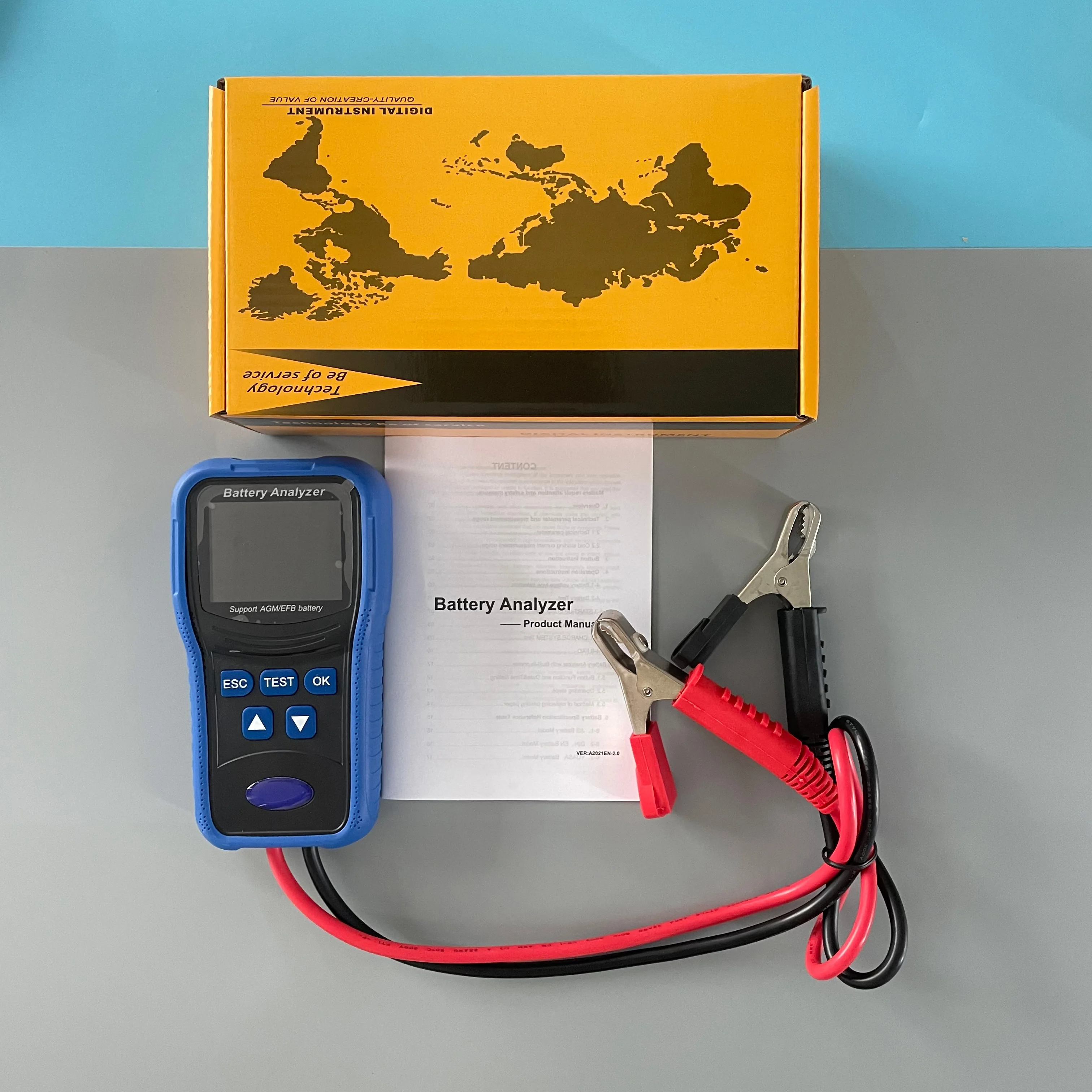 TM300 Battery Tester Analyzer 12V 24V Battery Tester Electronic Load Car Diagnostic Tool