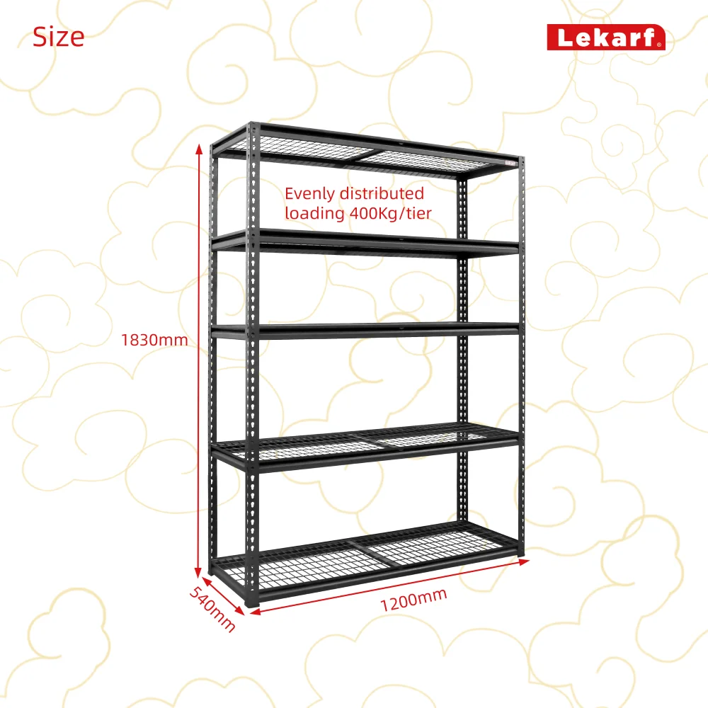 5 tier boltless storage shelves system metal wire shelving unit heavy duty shelf
