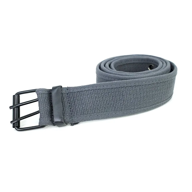 3.8cm  Custom OEM Unisex Canvas Fabric Web Woven Band polyester Plain webbing belt in fabric belts Accessories