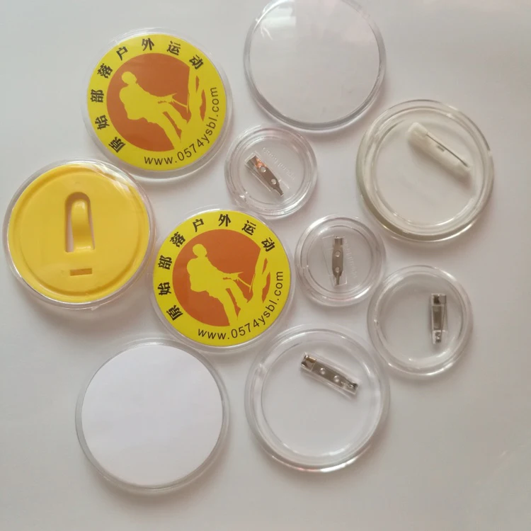 Round DIY  acrylic design button badge for photo studio