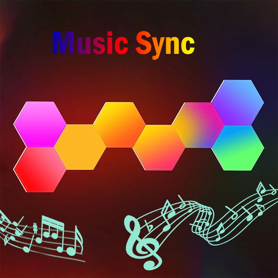 JEJA RGB Quantum Light Smart Hexagon Lights 2024 new product ideas gaming setup hexagon lights gaming lamp ps4