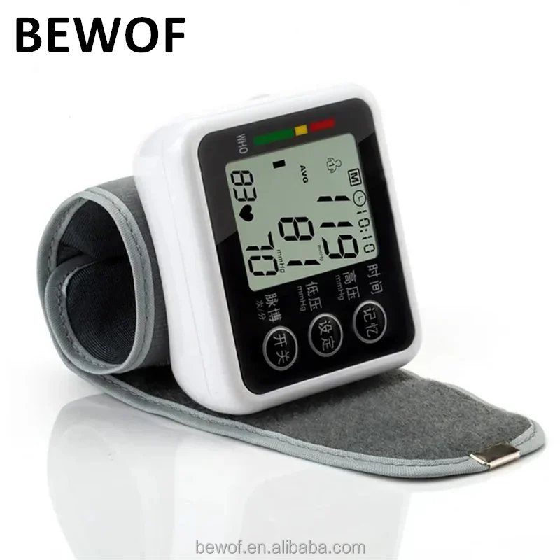 checking blood pressure wrist digital tensiometer battery-operated europe sphygmomanometer automatic electric tensiometer