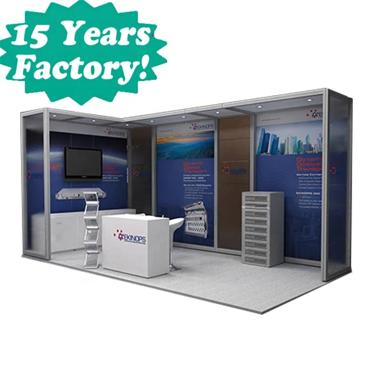 Exhibition stand octanorm maxima 3x5m booth aluminum extrusion trade show stands