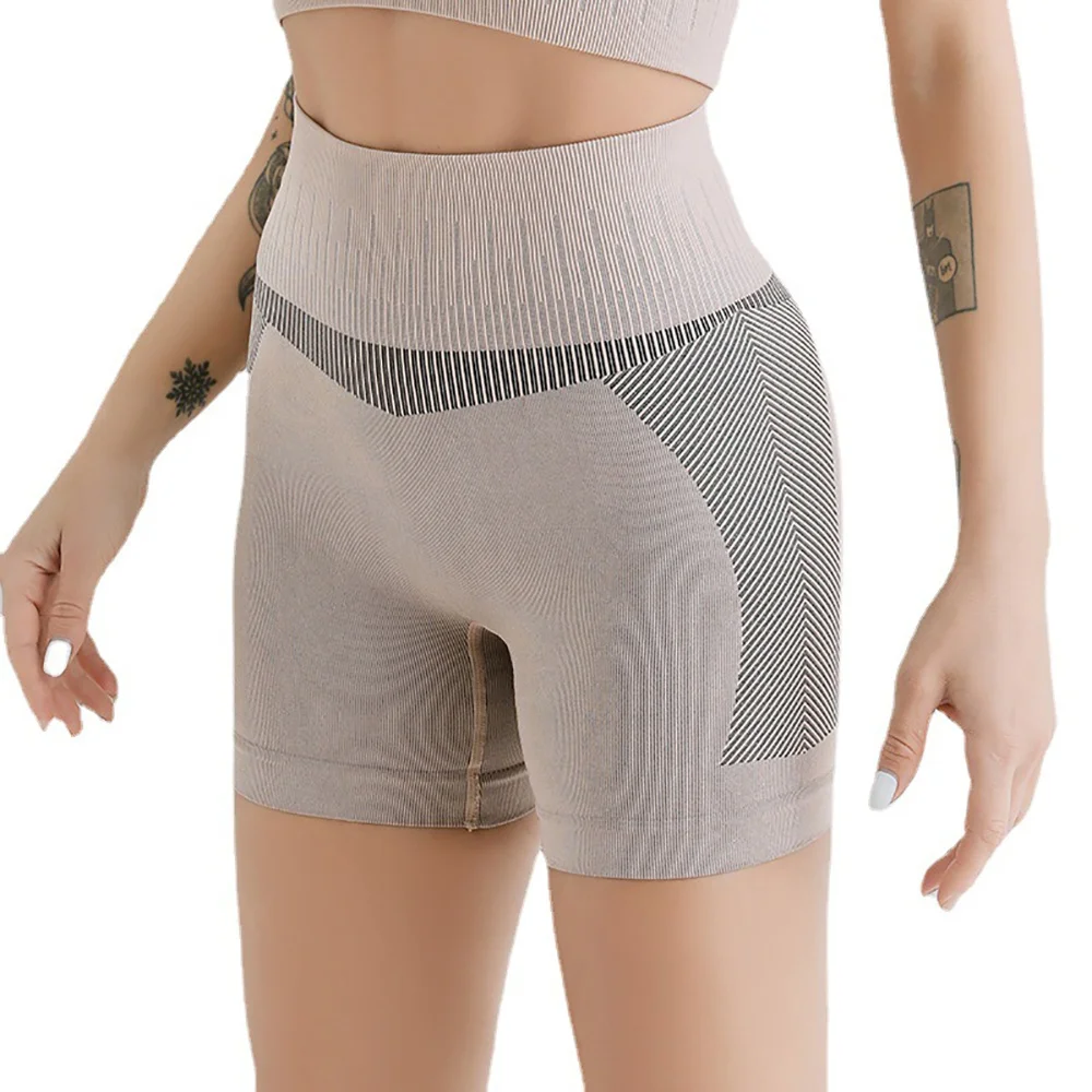 Ama Larsi Wholesale Athletic Wear Custom Breathable Stretch Women High Waist Shaper Shorts
