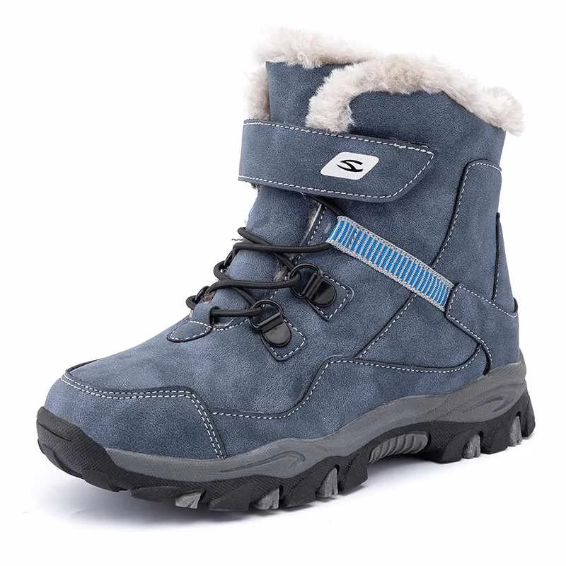 
Warm Boots For Girl Fashionable Design Casual Shoes With Cotton Lining Comfortable Wear Outdoor Kids Boots 