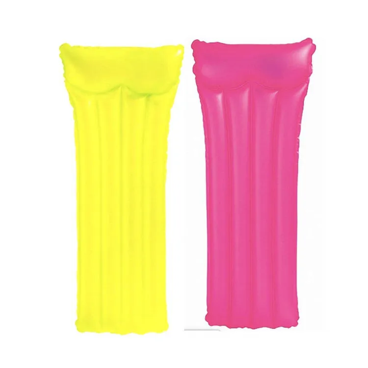 Inflatable Air Bed Air Mattress Swimming Pool Beach Single Color Lounger Mattress