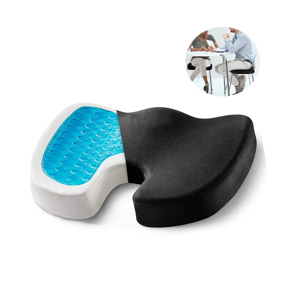 Cheap Wholesale top seller cooling ergonomic orthopedic cervical coccyx cushion seat for office chair gel seat cushion