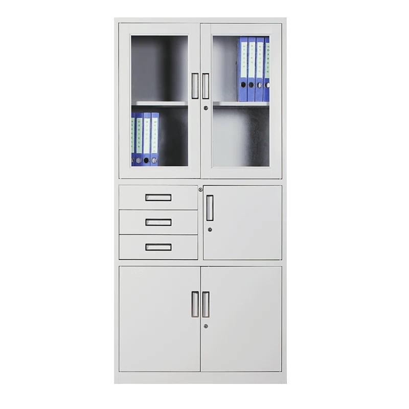 Wholesale price steel Filing Cabinet with Safe Box and Drawer school Gym  Metal File Cupboard safe Drawer