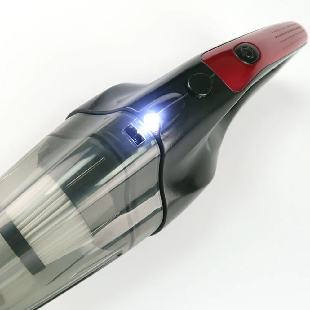 New product factory led light portable car vacuum wireless aspirador strong suction cordless battery handheld car vacuum cleaner