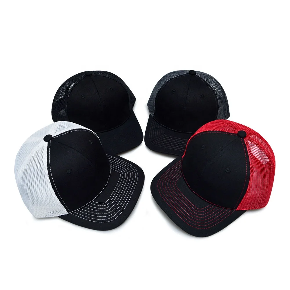 6 panel trucker hats richardso n 112 trucker caps flat bill gorras unisex snap back trucker hat with custom embroidery logo