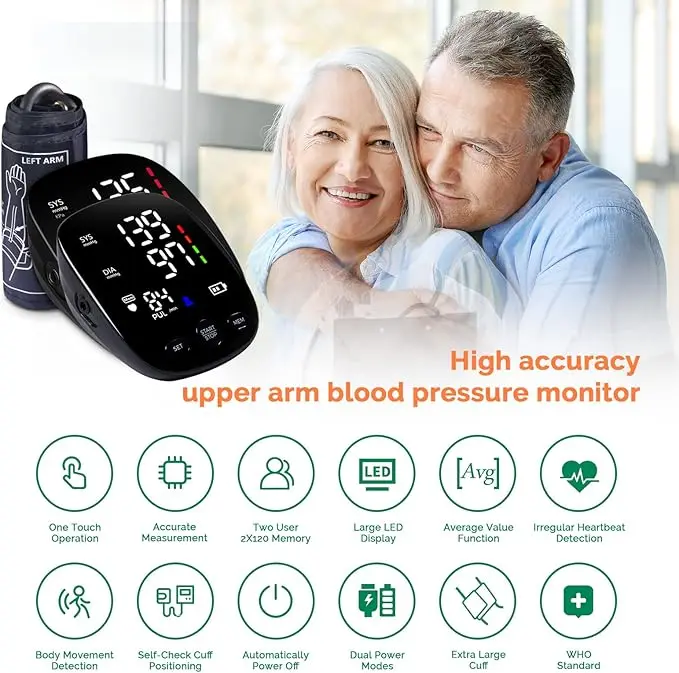 Upper arm digital blood pressure monitor free sample professional smart Bluetooth blood pressure monitor arm type