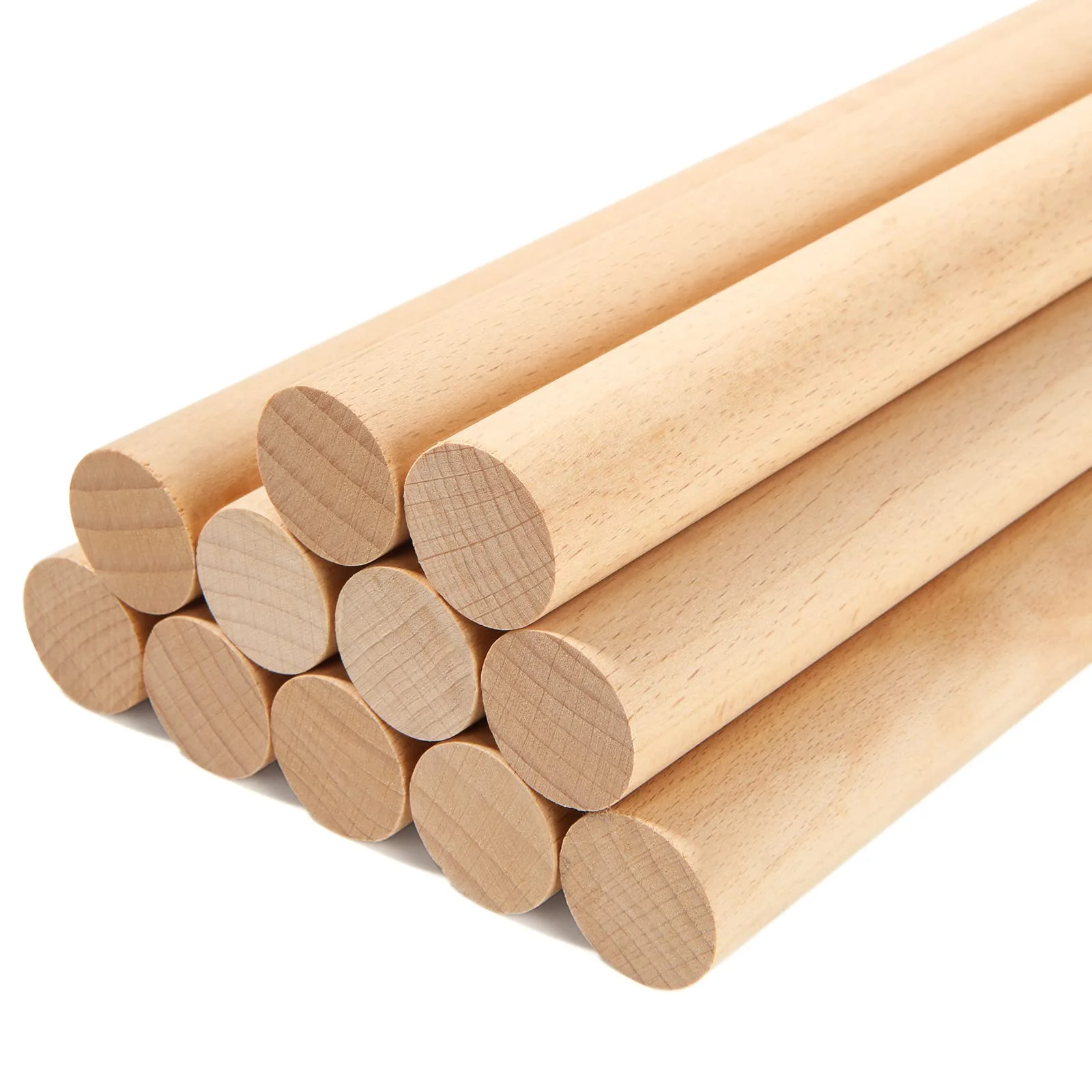 Manufacturers direct sales oak wood sticks solid wood round stick for broom or craft
