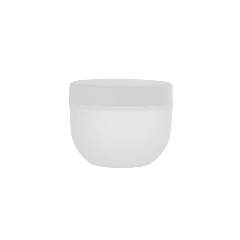 High Quality Plastic Matte Clear Collagen Hair Growth Shampoo Conditioner Skin Cleansing Cream Jar With White Safety Seal Cap