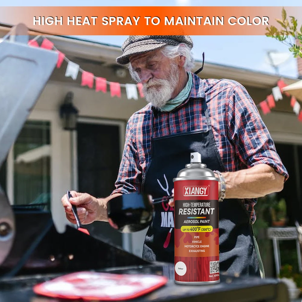 Factory Wholesale High Quality Quick Dry Heat resistant silicon-based General Car Metallic High Temperature Spray Paint