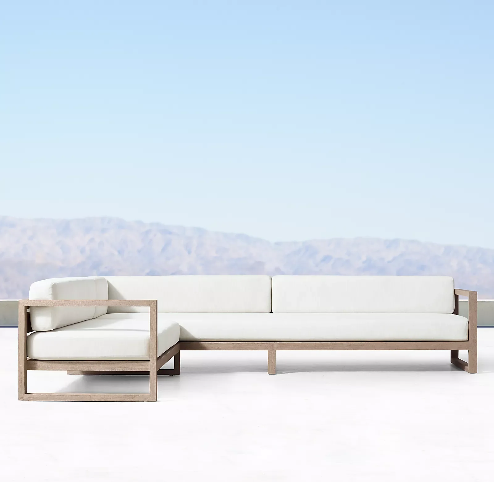 outdoor solid wooden luxury antique sectional sofa chaise lounge set teak wood furniture