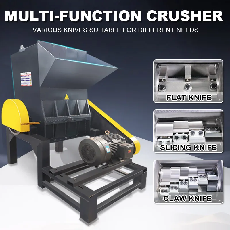 customized  Agriculture Plastic Waste Crusher Machine for PPR PVC Pb Plastic Pipe Recycling