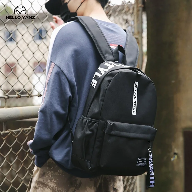 2021 Large-capacity Canvas Backpack Fashion Computer Laptop Handbag Travel Bag Trend Hip-Hop Student School Bags