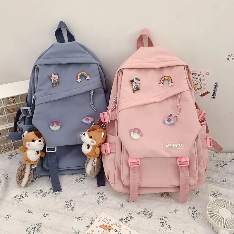 
Custom wholesale nylon teenagers bookbags children kids boy girls student college primary school bag backpack 
