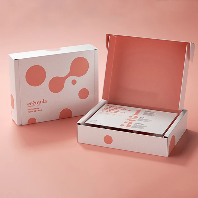 Eco Friendly Durable Natural Custom Logo Pack Folding Shipping Mailing Paper Carton Box