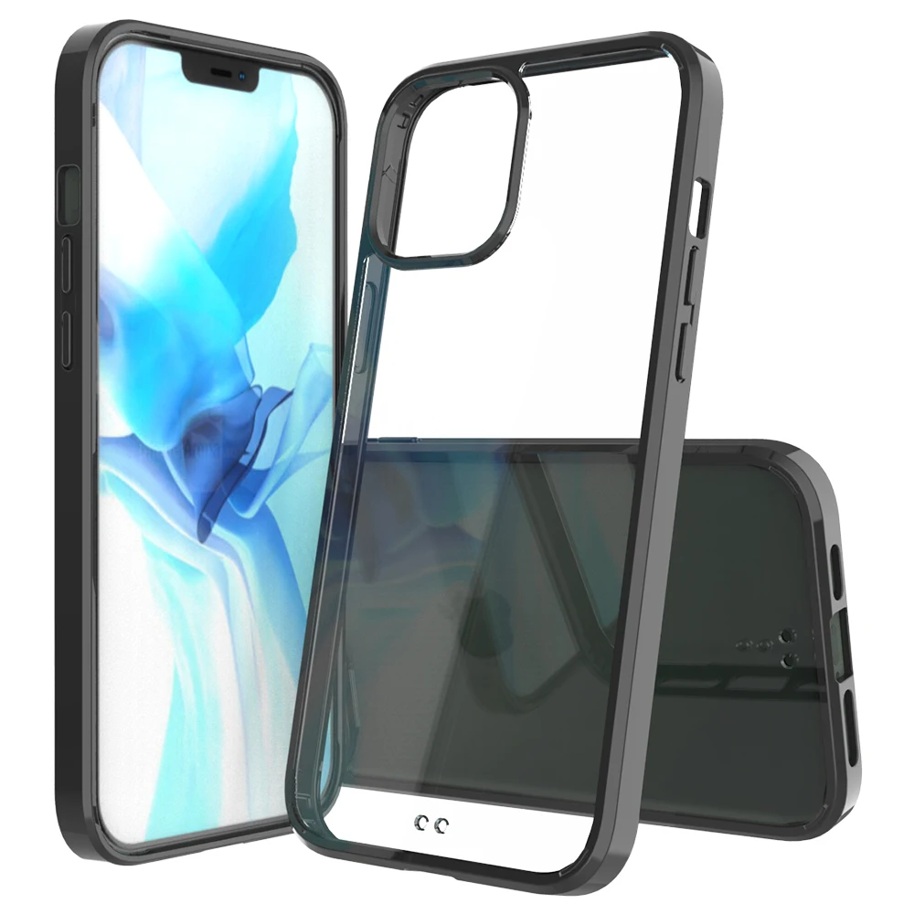  Мягкий прозрачный акриловый чехол из ТПУ для мобильного телефона iPhone 12 13