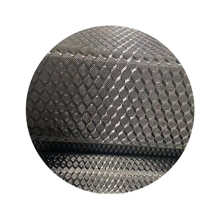 Special Weave Colored Jacquard Carbon Kevlar Aramid Hybrid Fabric