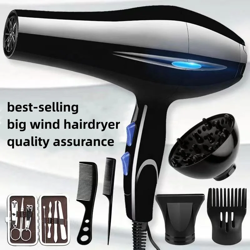 2000W Nano Ionic Blow Dryer Professional Salon Hair Blow Dryer Lightweight Fast Dry Low Noise Hair Dryer Set