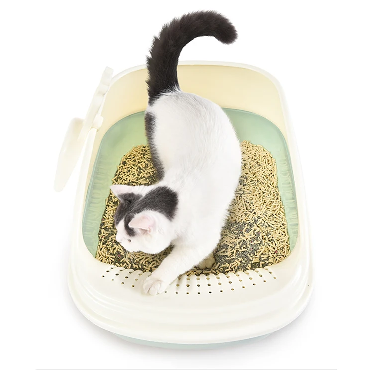 
Collection To Send Cat Litter Shovel Semi-Closed Large And Medium Size Anti-Splashing Sand Cat Litter Box Cat Toilet 