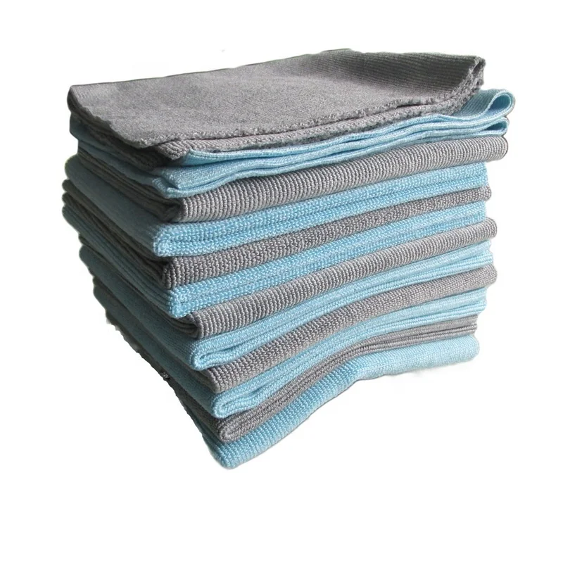 40x40cm Pearl Edgeless Microfiber Car Detailing Towel for Auto Buffing Polishing Wash Glass Window Wax Cleaning Cloth