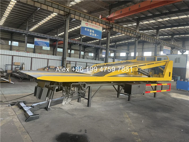 6 tons double deck multi functions tow 3-4 cars flatbed wrecker body